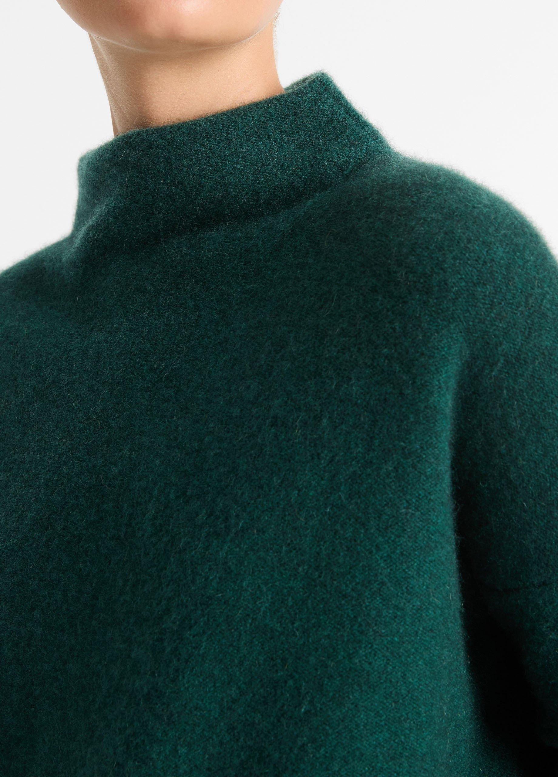 Plush Cashmere Funnel Neck Sweater Product Image