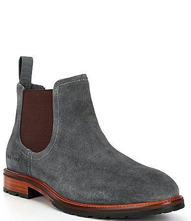 Cole Haan Mens Berkshire Lug Chelsea Boot - Grey Size 9.5 Water-Resistant Product Image