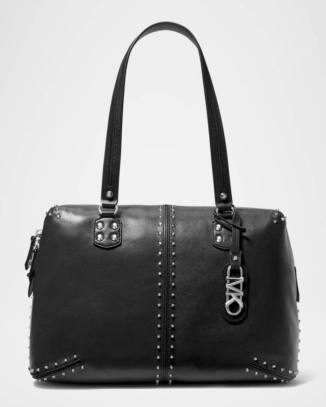 Large Studded Leather Tote Bag Product Image