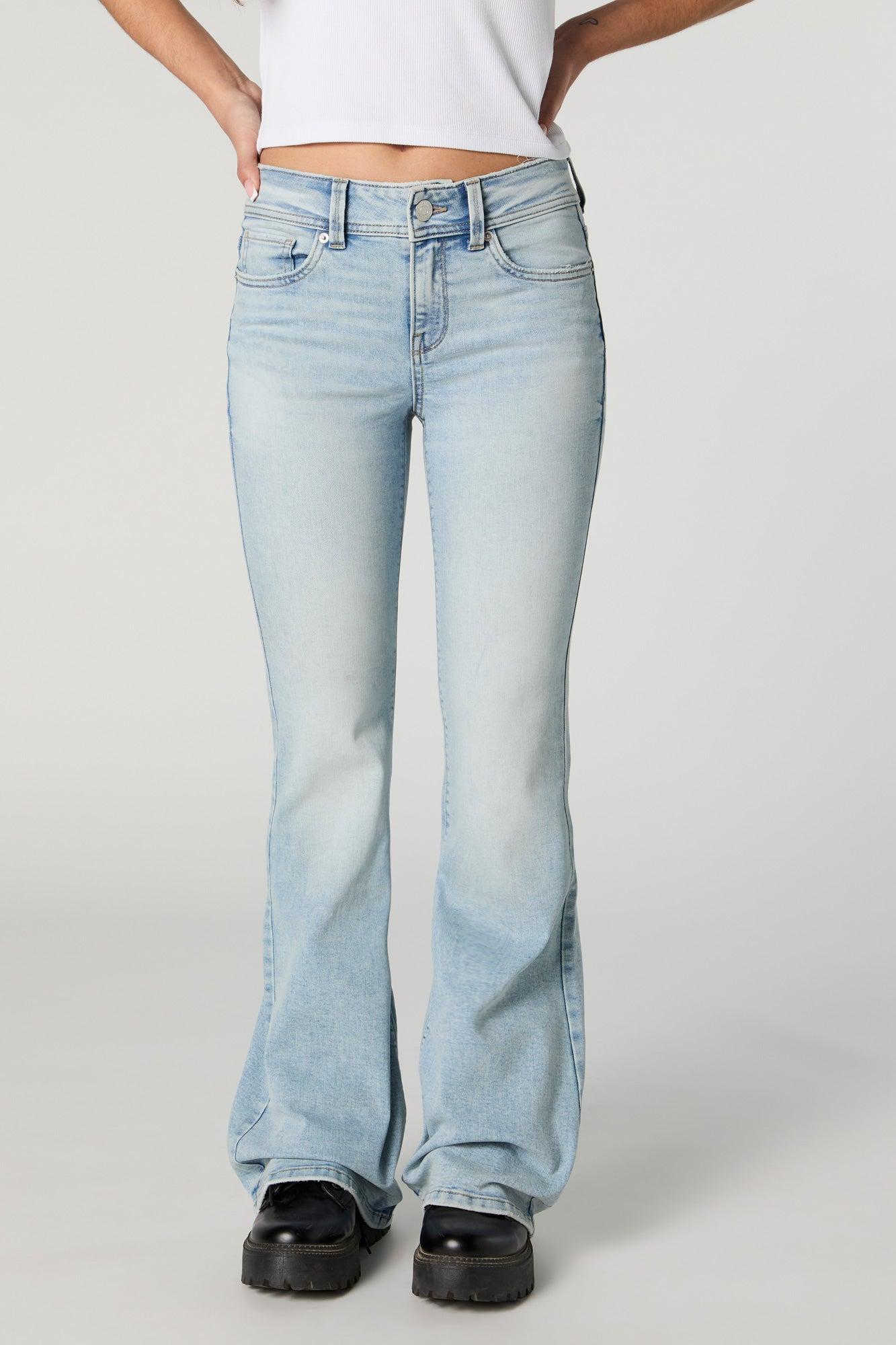 Austin Light Vintage Wash Low-Rise Flare Jean Female Product Image