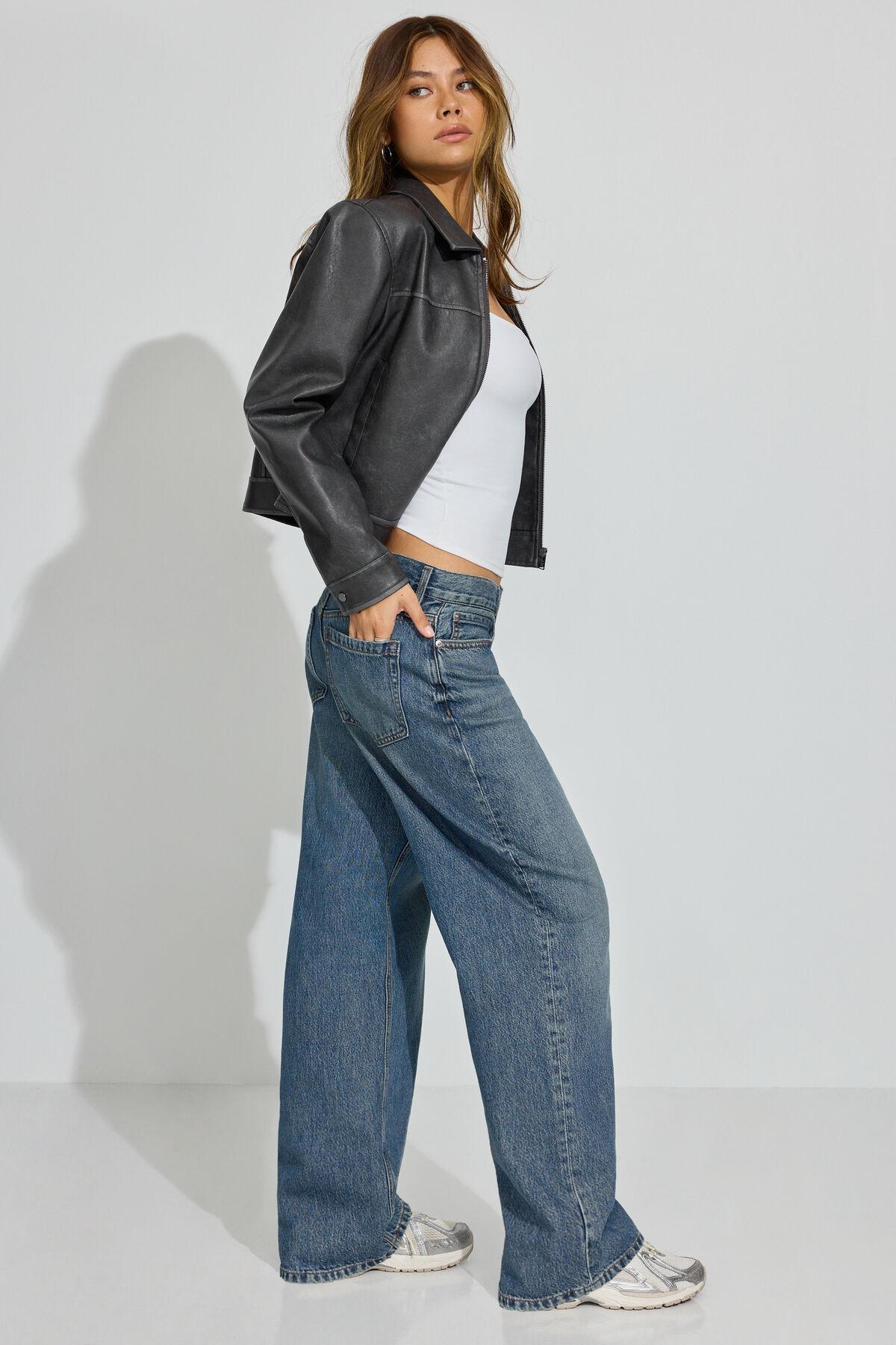 Low Rise Baggy Jeans Product Image