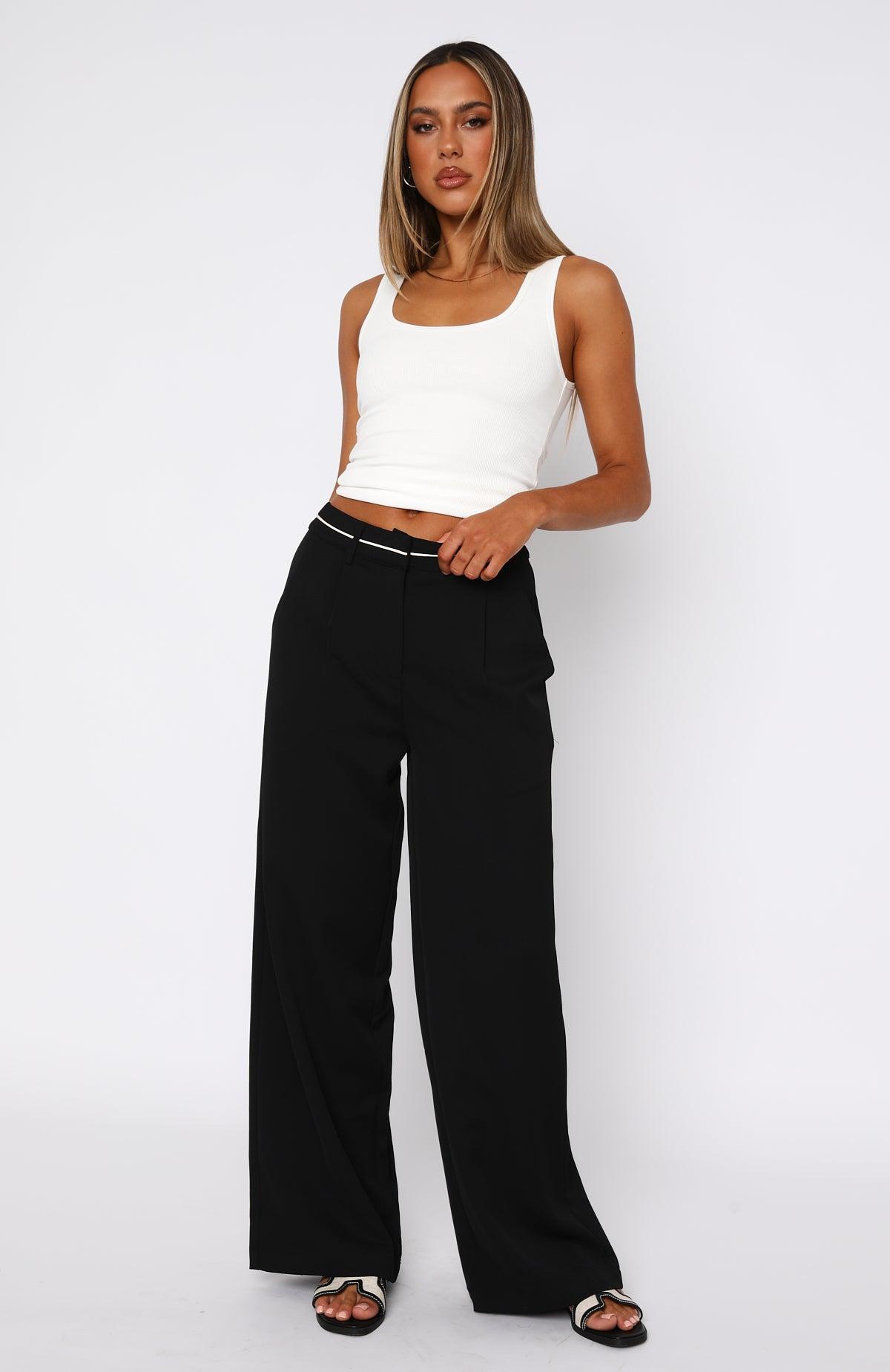 It's A Given Mid Rise Pants Black Product Image