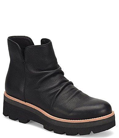 Sofft Pecola Waterproof Slouch Leather Lug Sole Platform Booties Product Image