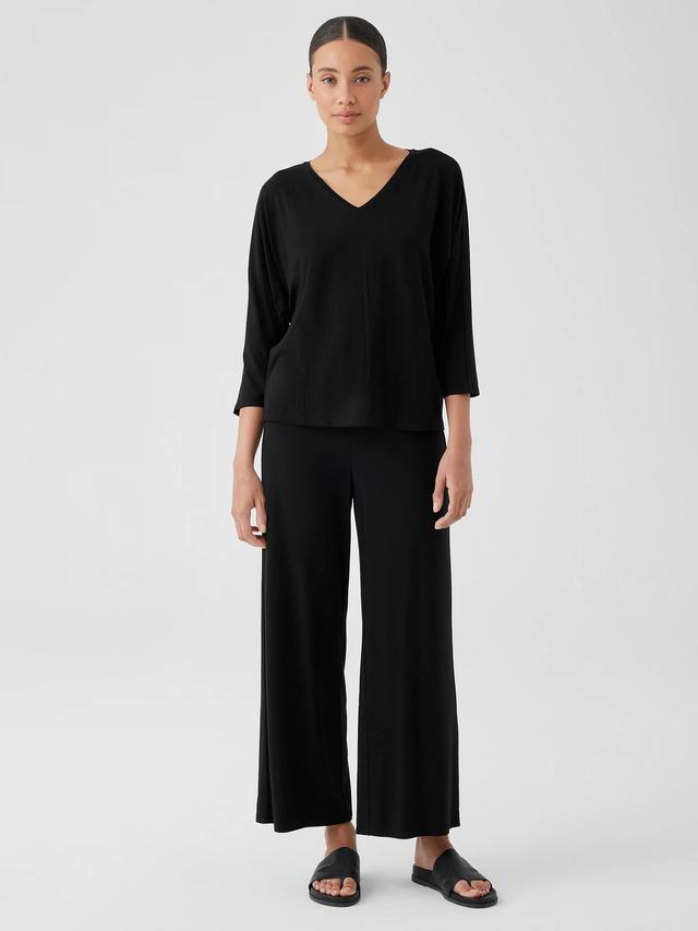 Stretch Jersey Knit Wide-Leg Pant Product Image