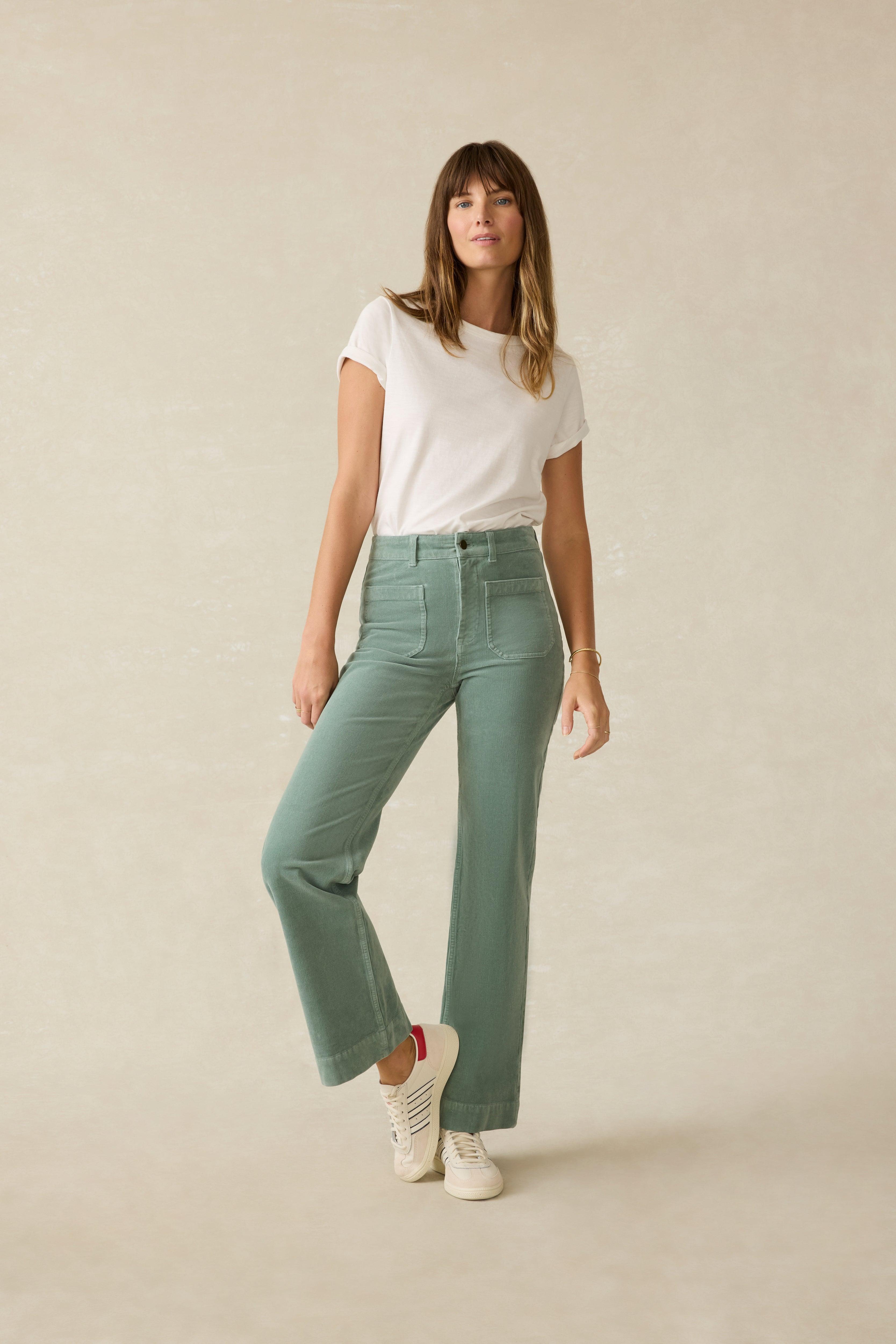 Softstretch Cord Patch Pocket Pant - Seaglass Female Product Image