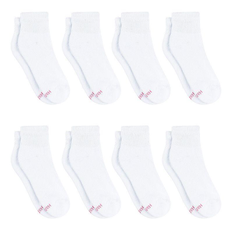 Womens Hanes Ultimate Cool Comfort 8-Pack Cushioned Ankle Socks HWUCA8 Product Image