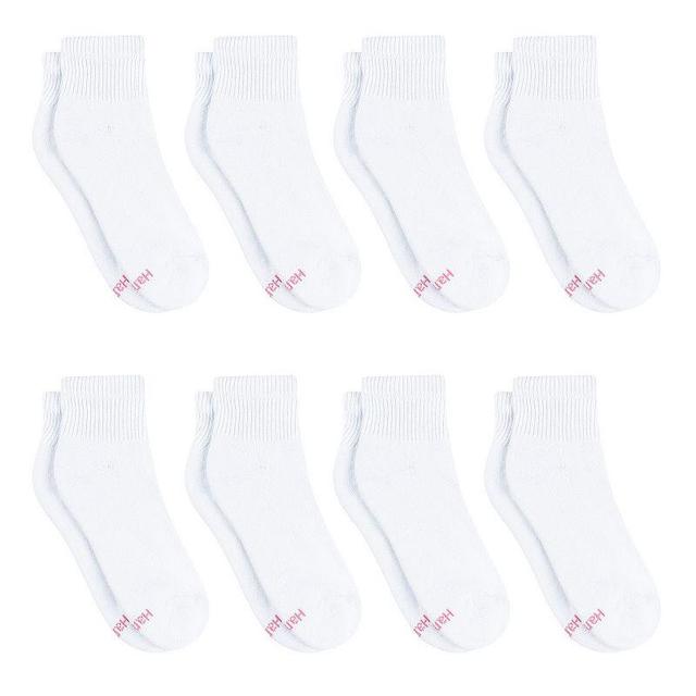 Womens Hanes Ultimate Cool Comfort 8-Pack Cushioned Ankle Socks HWUCA8 Product Image