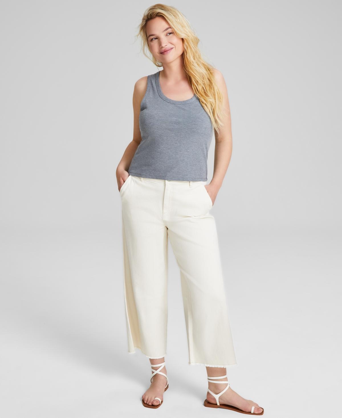 And Now This Womens Scoop-Neck Rib-Knit Sleeveless Tank Top, Created for Macys Product Image