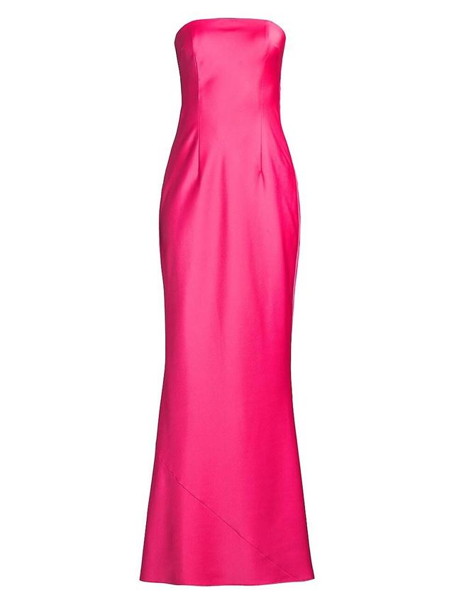 Womens Cowl Back Strapless Gown Product Image