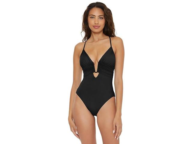 BECCA Color Code U Wire Plunge One-Piece Women's Swimsuits One Piece Product Image