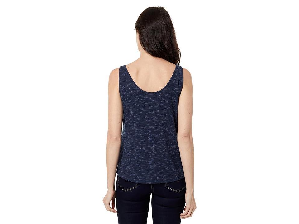 NIC+ZOE Petite Drapey Rib Tank (Dark Indigo) Women's Clothing Product Image