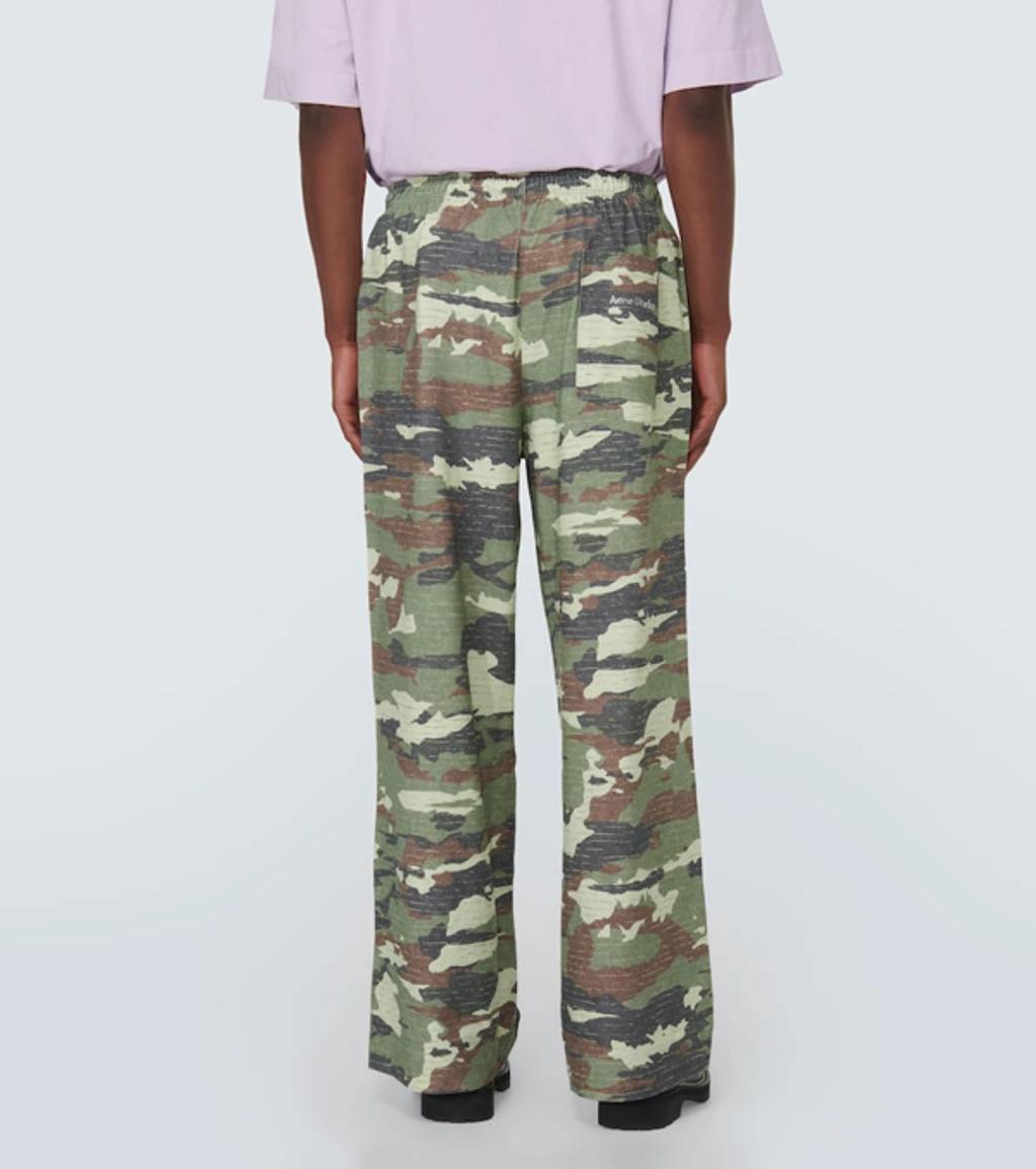 Khaki & Brown Crystal-cut Sweatpants In Ab6 Khaki Green Product Image