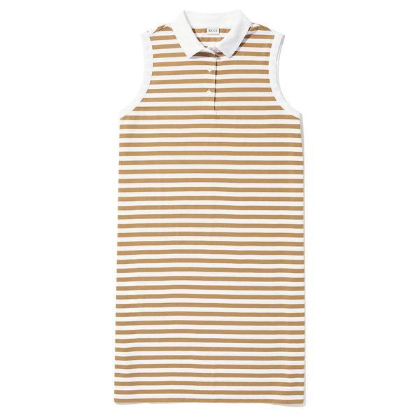 The Polo Dress - White/Beige Product Image