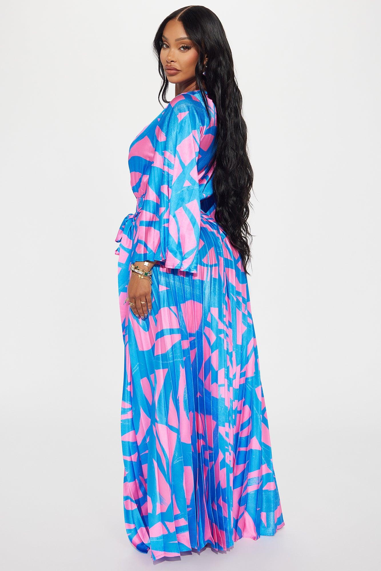 Cape Cod Getaway Maxi Dress - Pink/combo Product Image