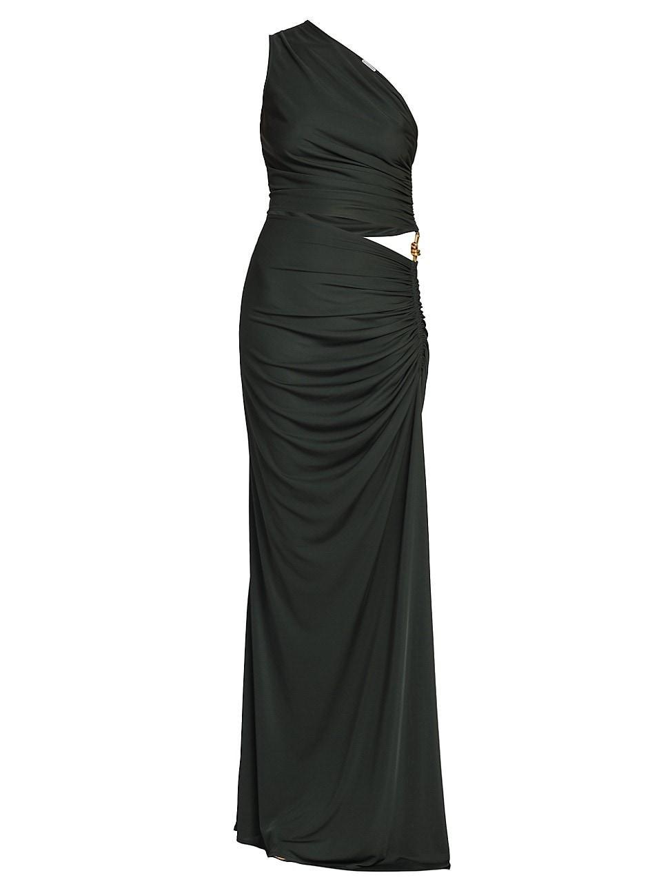 Womens Knotted One-Shoulder Gown Product Image