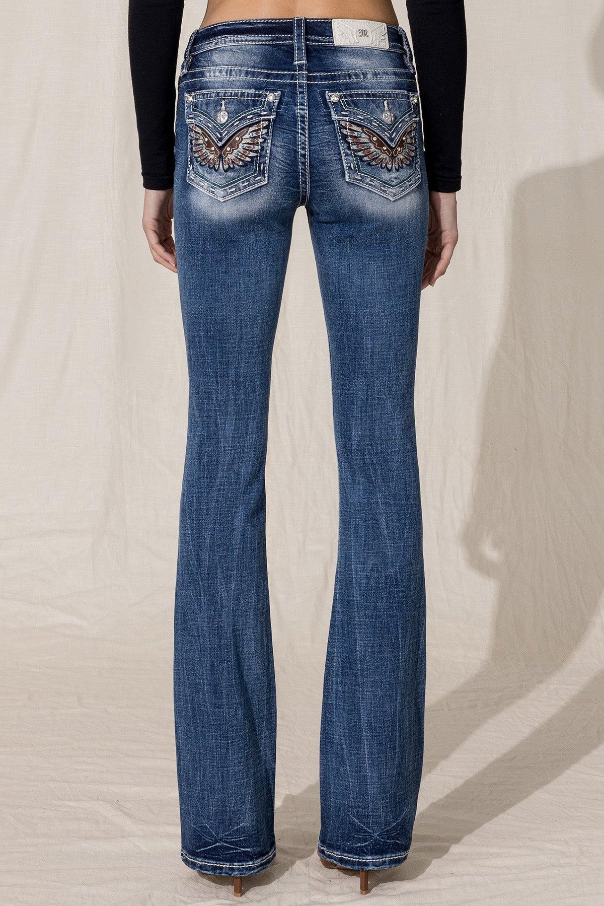 Tribal Wing Bootcut Jeans product image