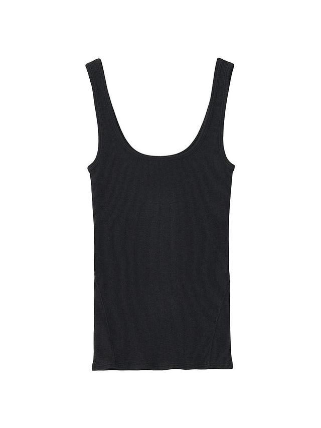 Womens The Essential Rib-Knit Tank Top Product Image