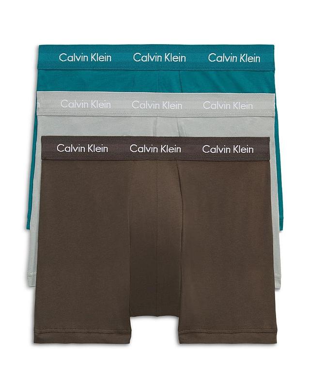 Calvin Klein Underwear Cotton Stretch 3-Pack Boxer Brief (Spellbound/White/Blue Atoll) Men's Underwear Product Image