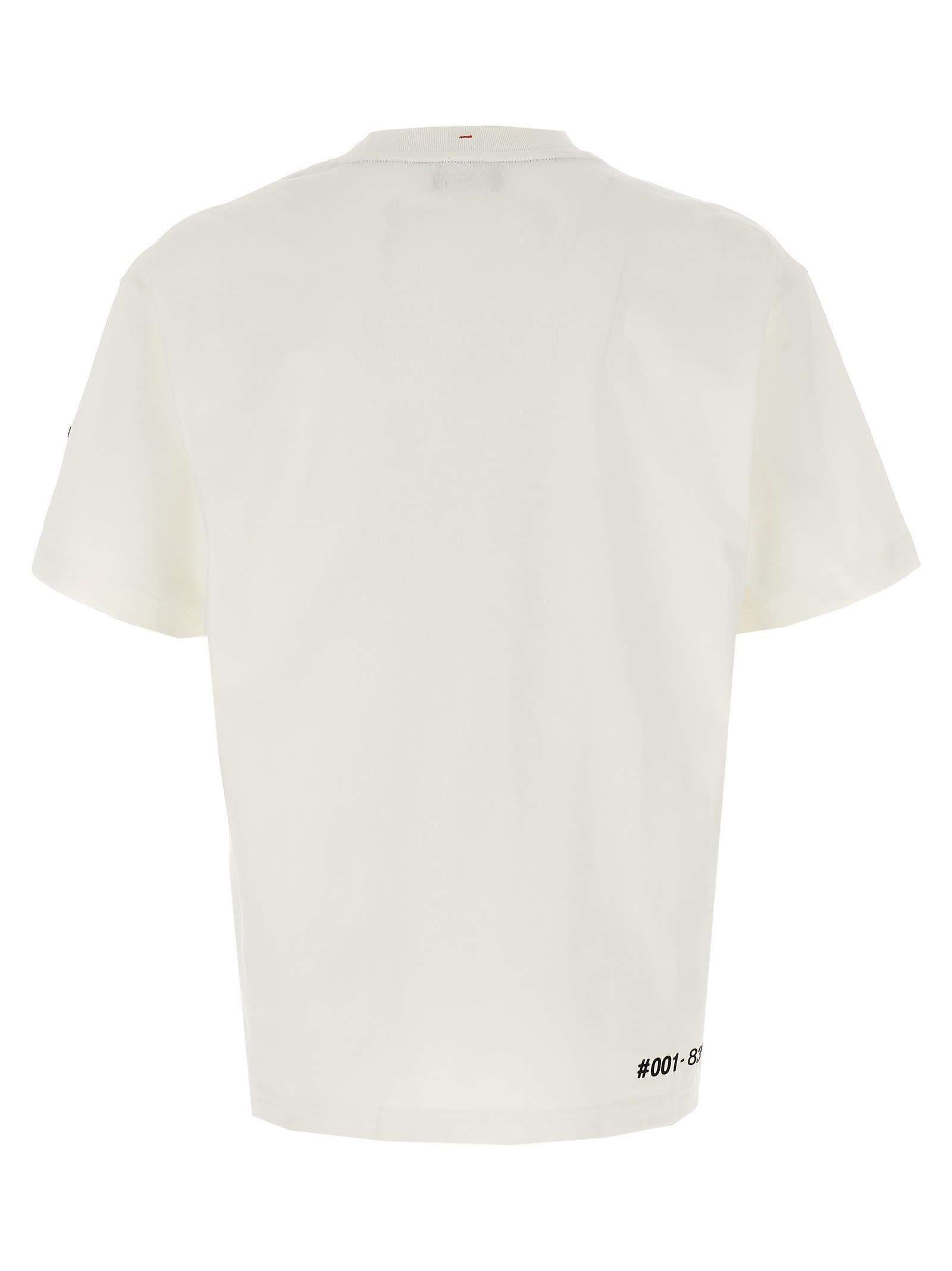 MONCLER Logo Print T-shirt In White Product Image