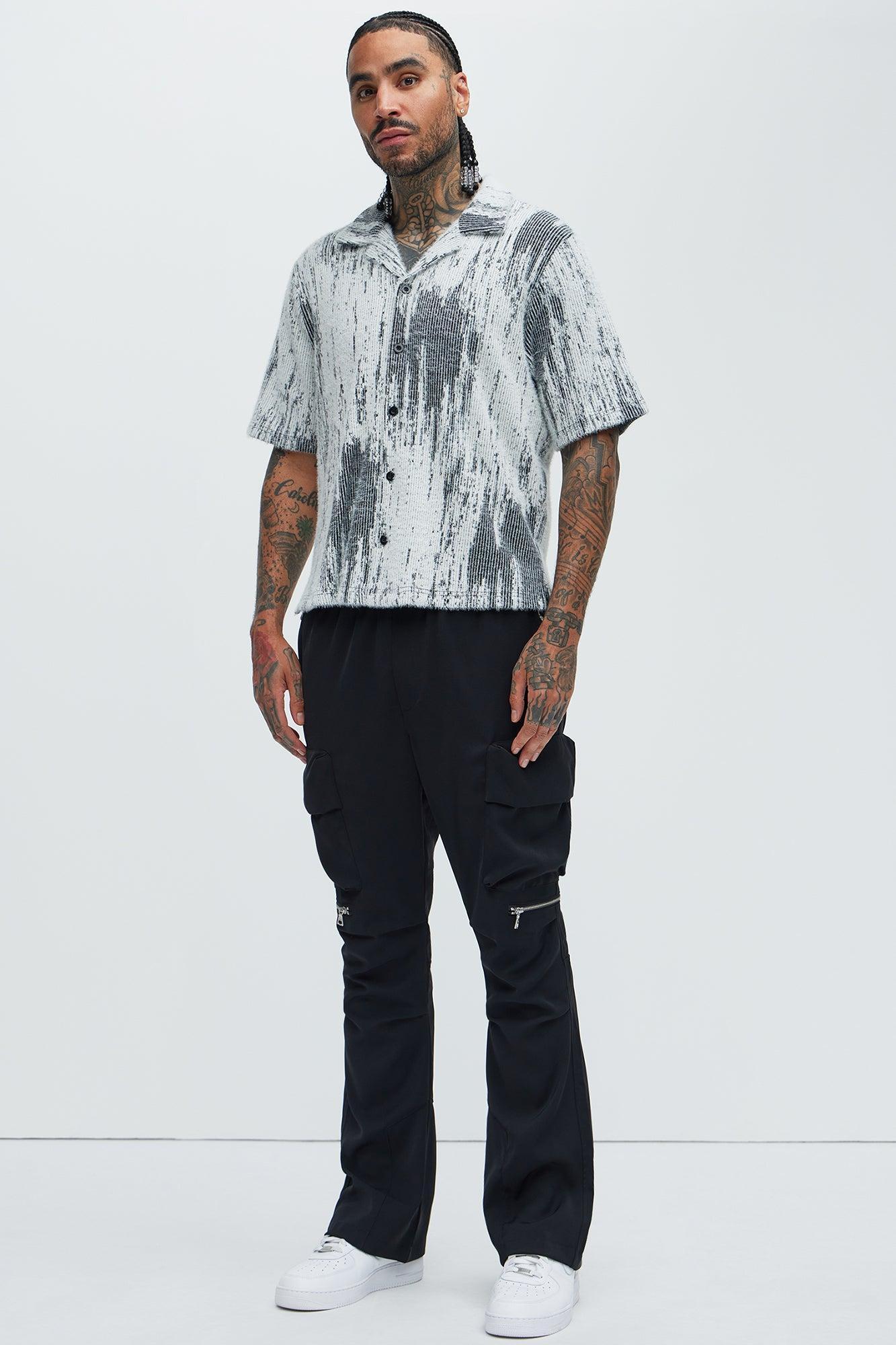 Livin' That Life Mohair Shirt - Black/combo Product Image