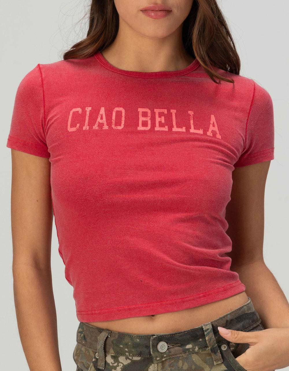 FIVESTAR GENERAL CO. Ciao Bella Womens Crop Tee Product Image