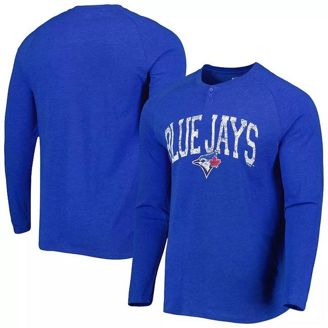 Mens Concepts Sport Royal Toronto Blue Jays Inertia Raglan Long Sleeve Henley T-Shirt Product Image