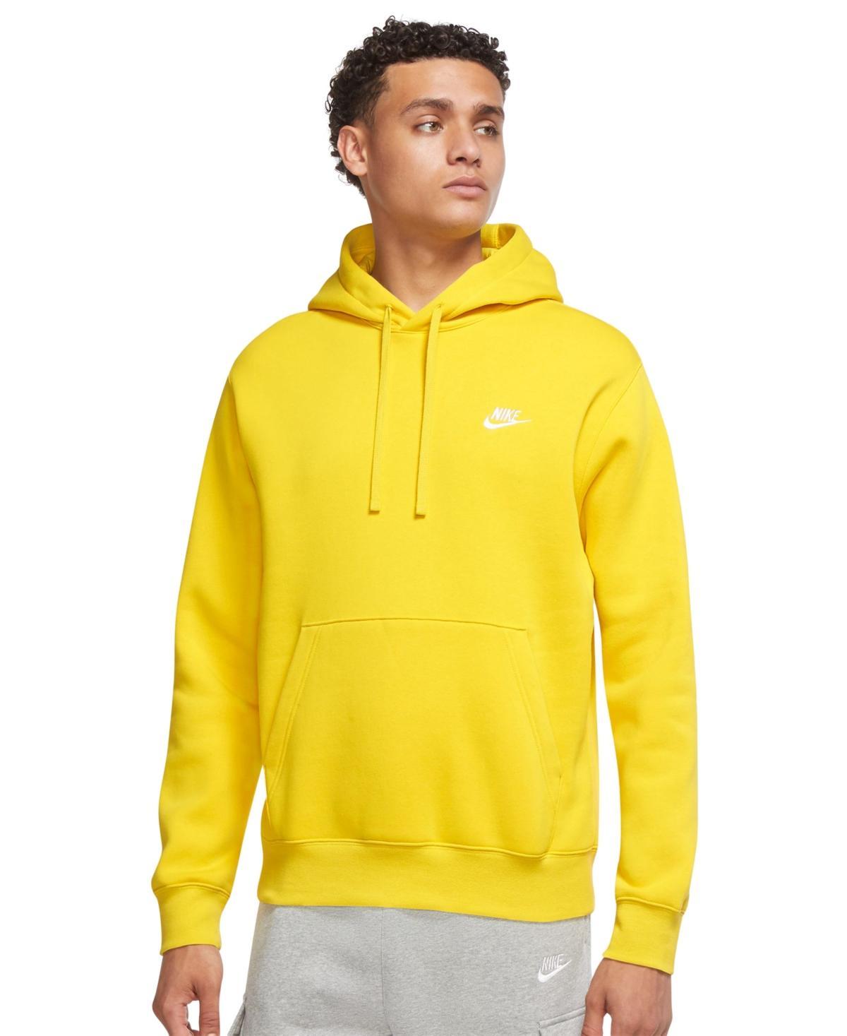 Nike Club Fleece hoodie in gray heather Product Image