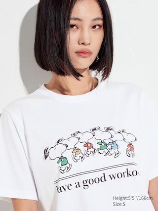 Womens Peanuts Sports Club Ut (Short-Sleeve Graphic T-Shirt) White XS UNIQLO US Product Image