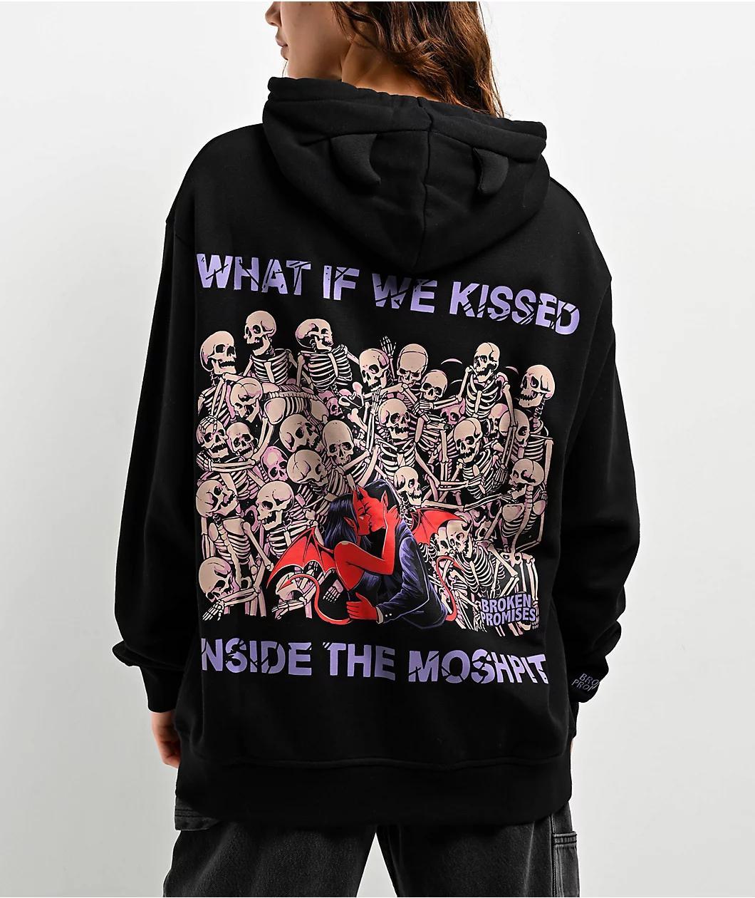 Broken Promises Moshpit Black Hoodie product image