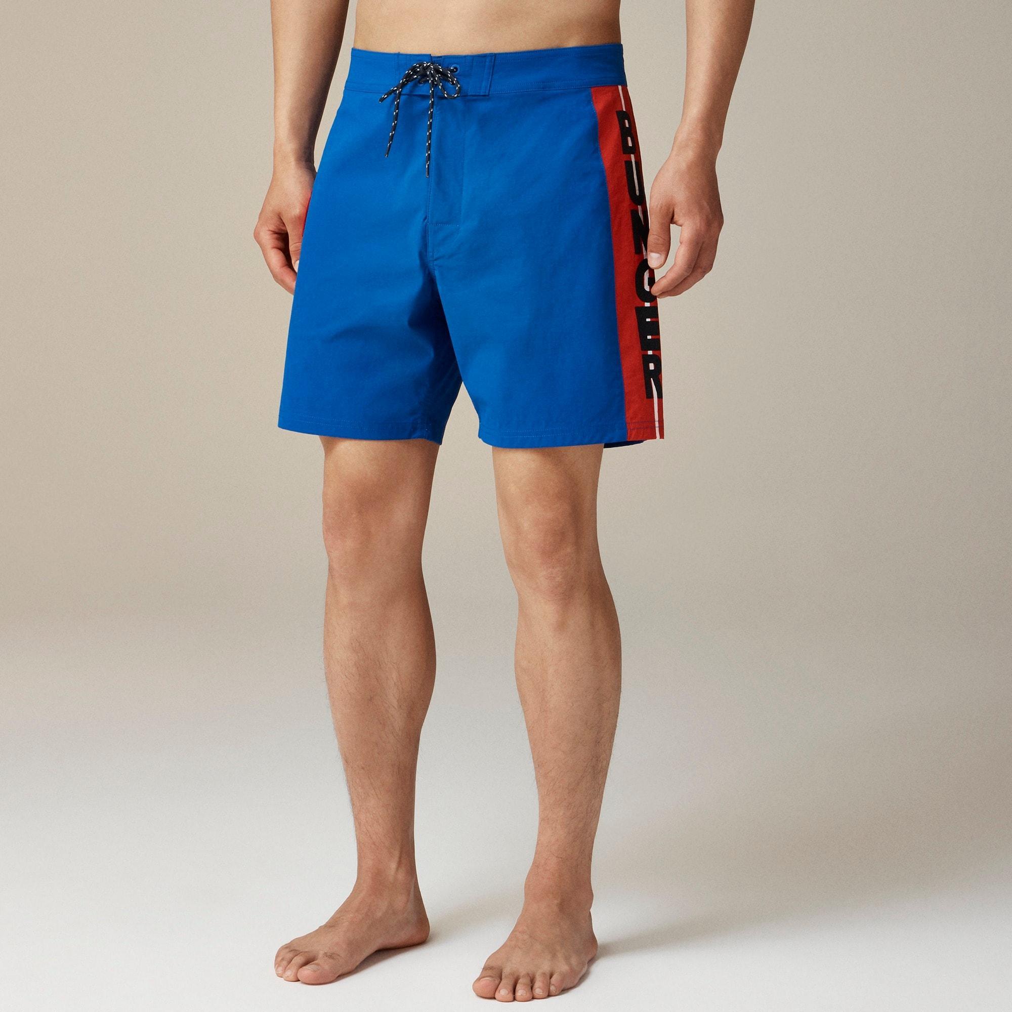 Pre-order Limited-edition Bunger Surf Shop X J.Crew 7" paneled stretch board short with ECONYL® nylon Product Image