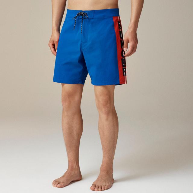 Pre-order Limited-edition Bunger Surf Shop X J.Crew 7" paneled stretch board short with ECONYL® nylon Product Image