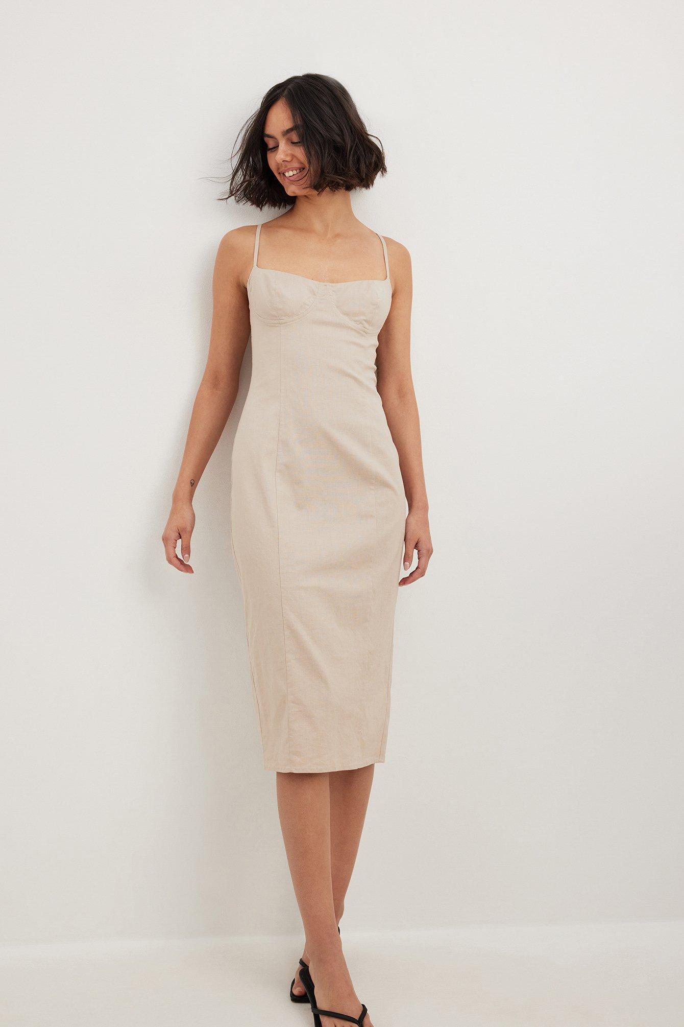 Cups Details Midi Dress Product Image