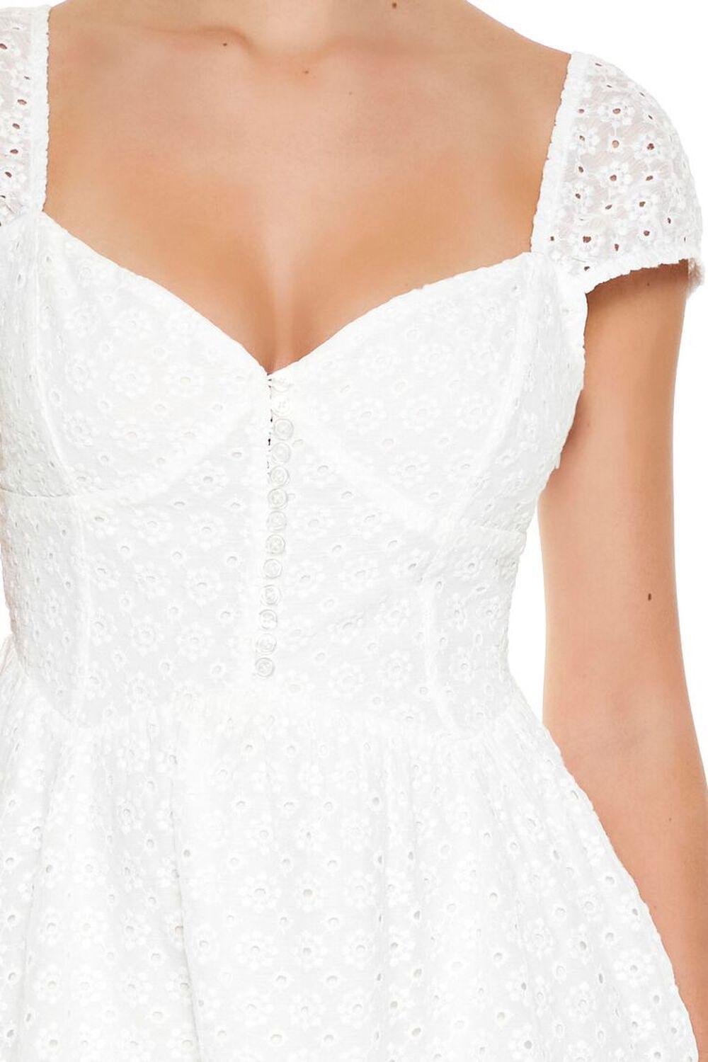 Eyelet Bustier Flounce Mini Dress | Forever 21 Product Image