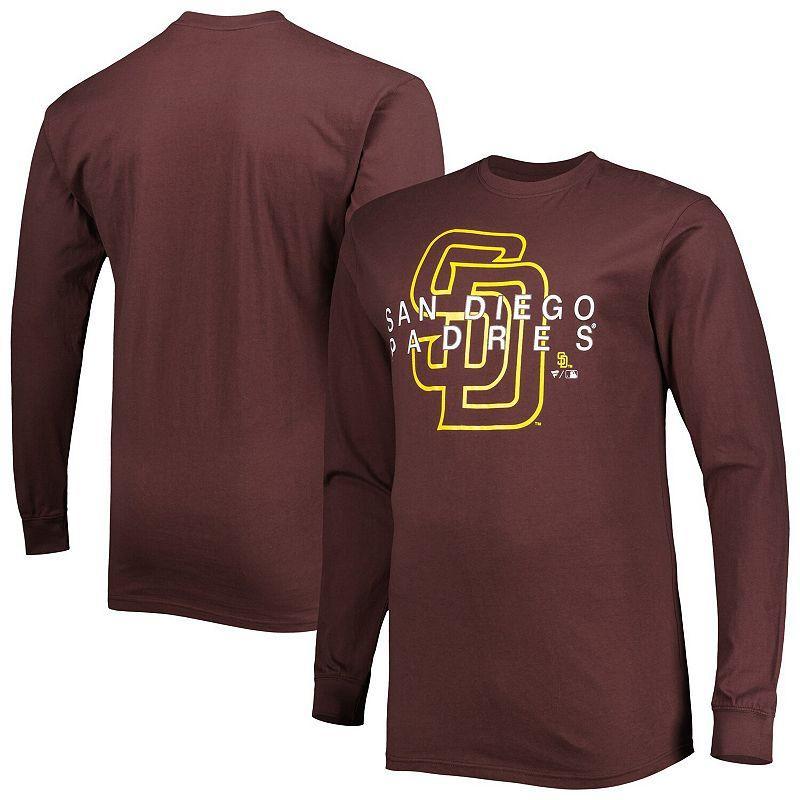 Mens San Diego Padres Big & Tall Long Sleeve T-Shirt Product Image