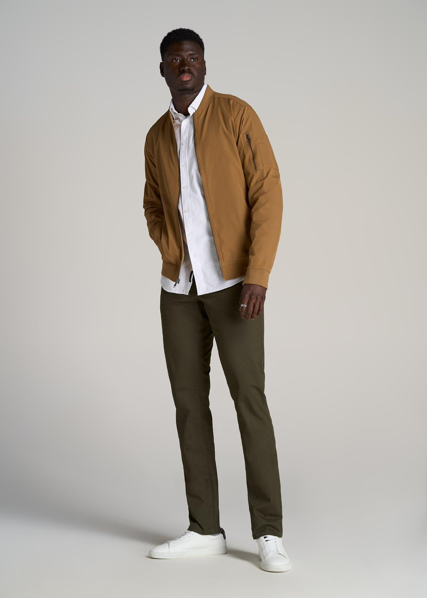 Carman TAPERED Chinos in Camo Green - Pants for Tall Men Male Product Image