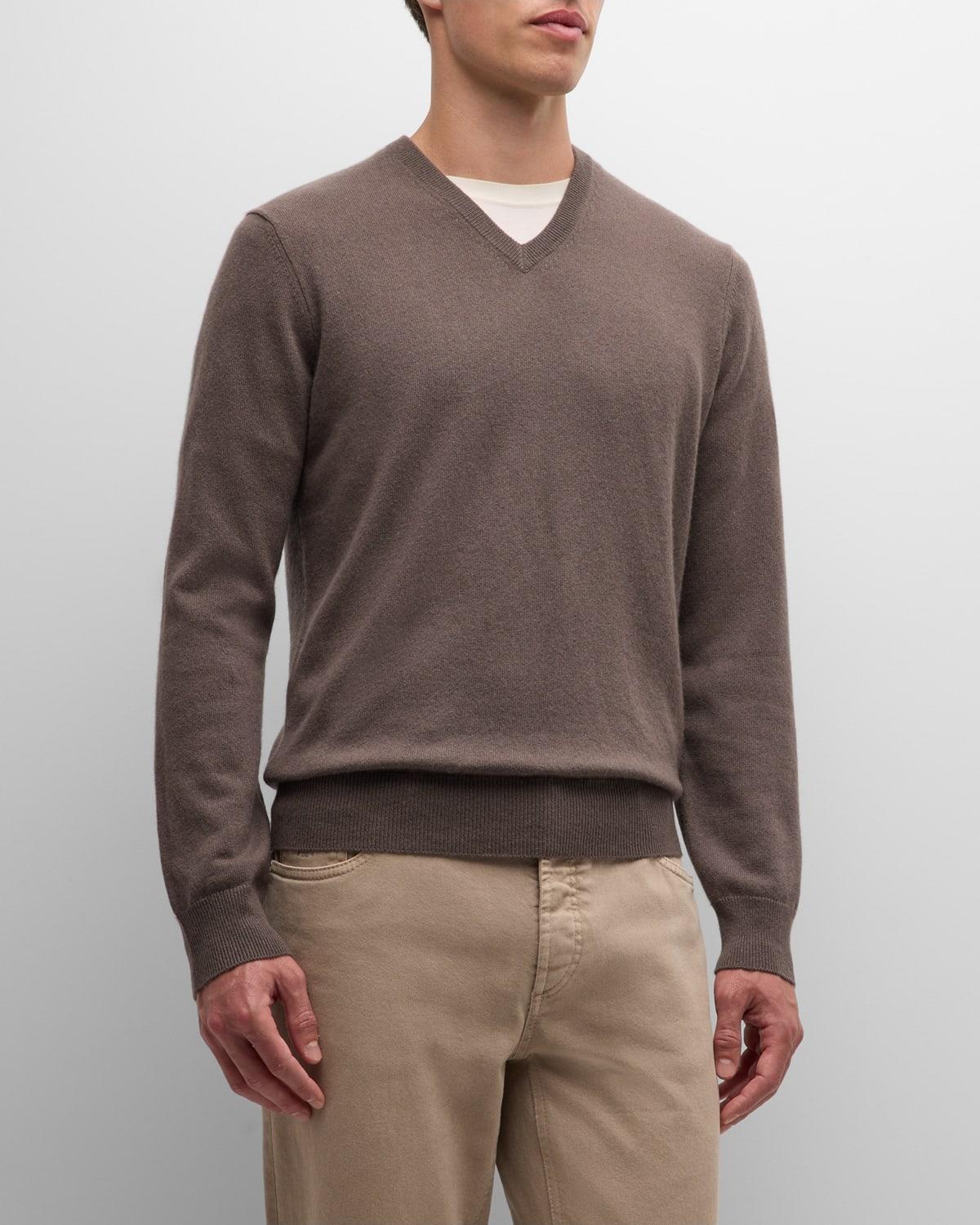 Men's Cashmere V-Neck Sweater Product Image