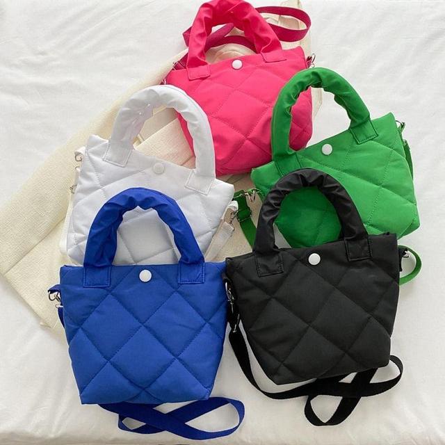 Plain Quilted Bucket Bag Product Image