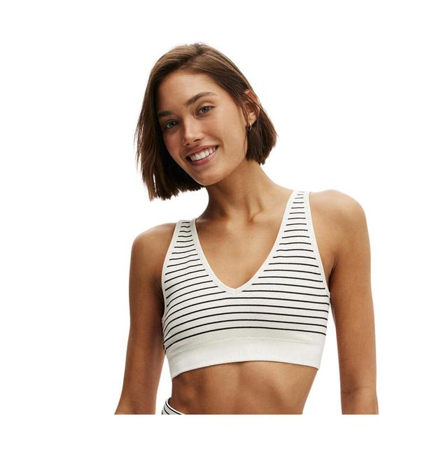 Cotton On Womens Seamless Plunge Strappy Back Crop Product Image