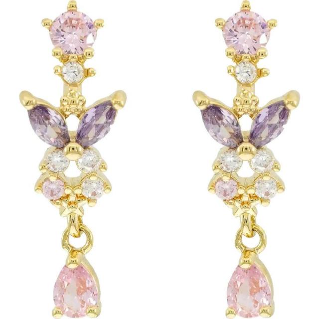 Butterfly Rhinestone Earrings Product Image