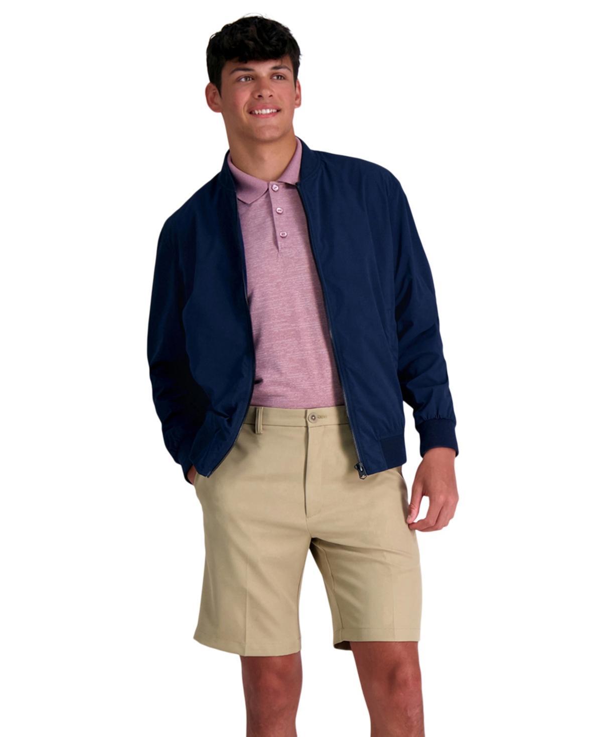 Haggar Mens Cool 18 Pro Flat Front Classic-Fit 9.5 Shorts Product Image