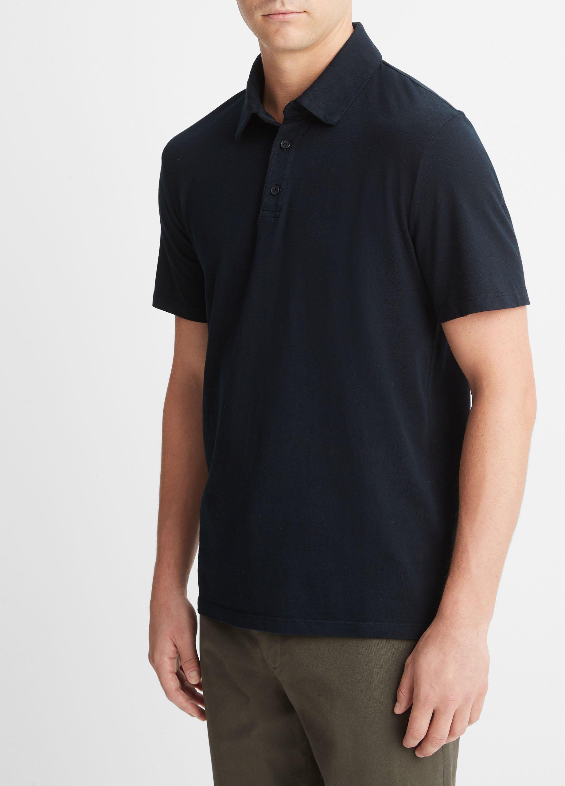 Garment Dye Cotton Polo Shirt Product Image