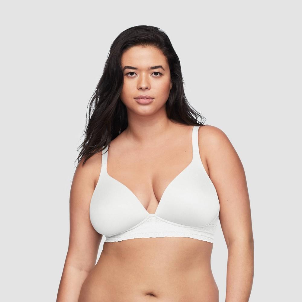 Simply Perfect by Warners Womens Supersoft Lace Wirefree Bra - White 34A Product Image