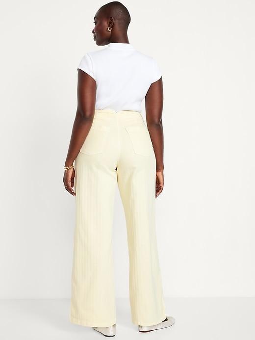 High-Waisted Baggy Wide-Leg Jeans Product Image