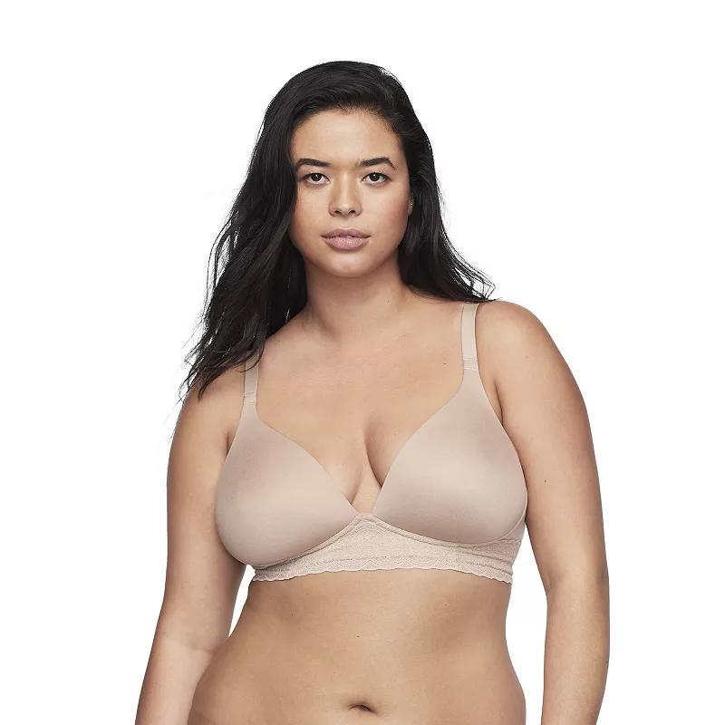 Simply Perfect by Warners Womens Supersoft Lace Wirefree Bra - Butterscotch 34A Product Image