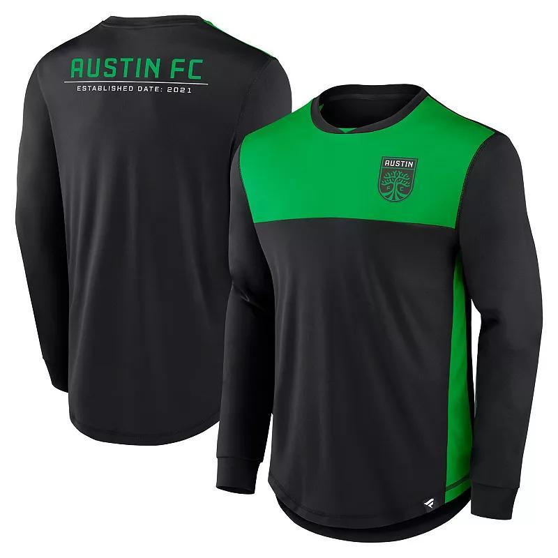 Mens Fanatics Branded Black Austin FC Mid Goal Long Sleeve T-Shirt Product Image