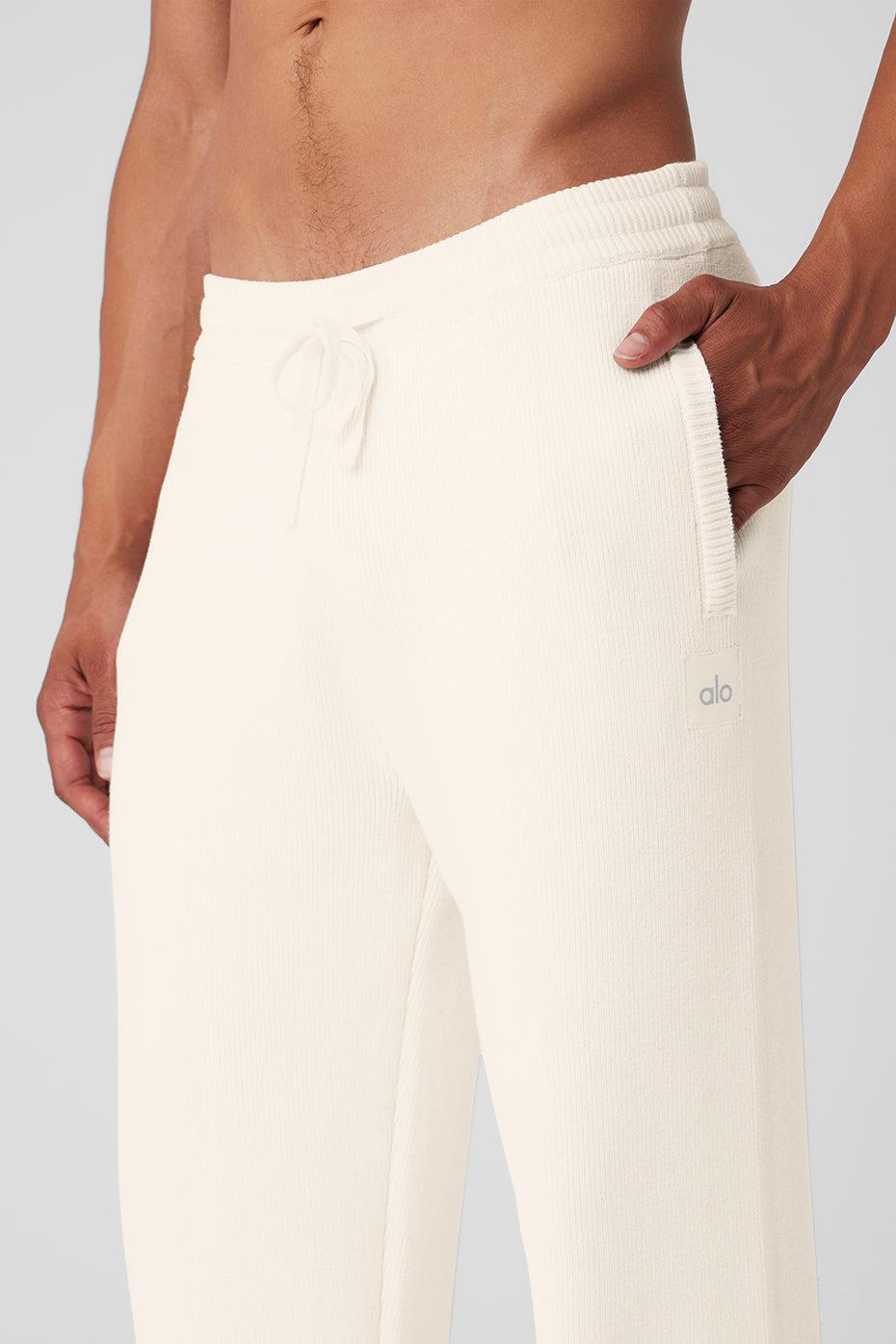 Scholar Straight Leg Sweatpant - Ivory Product Image