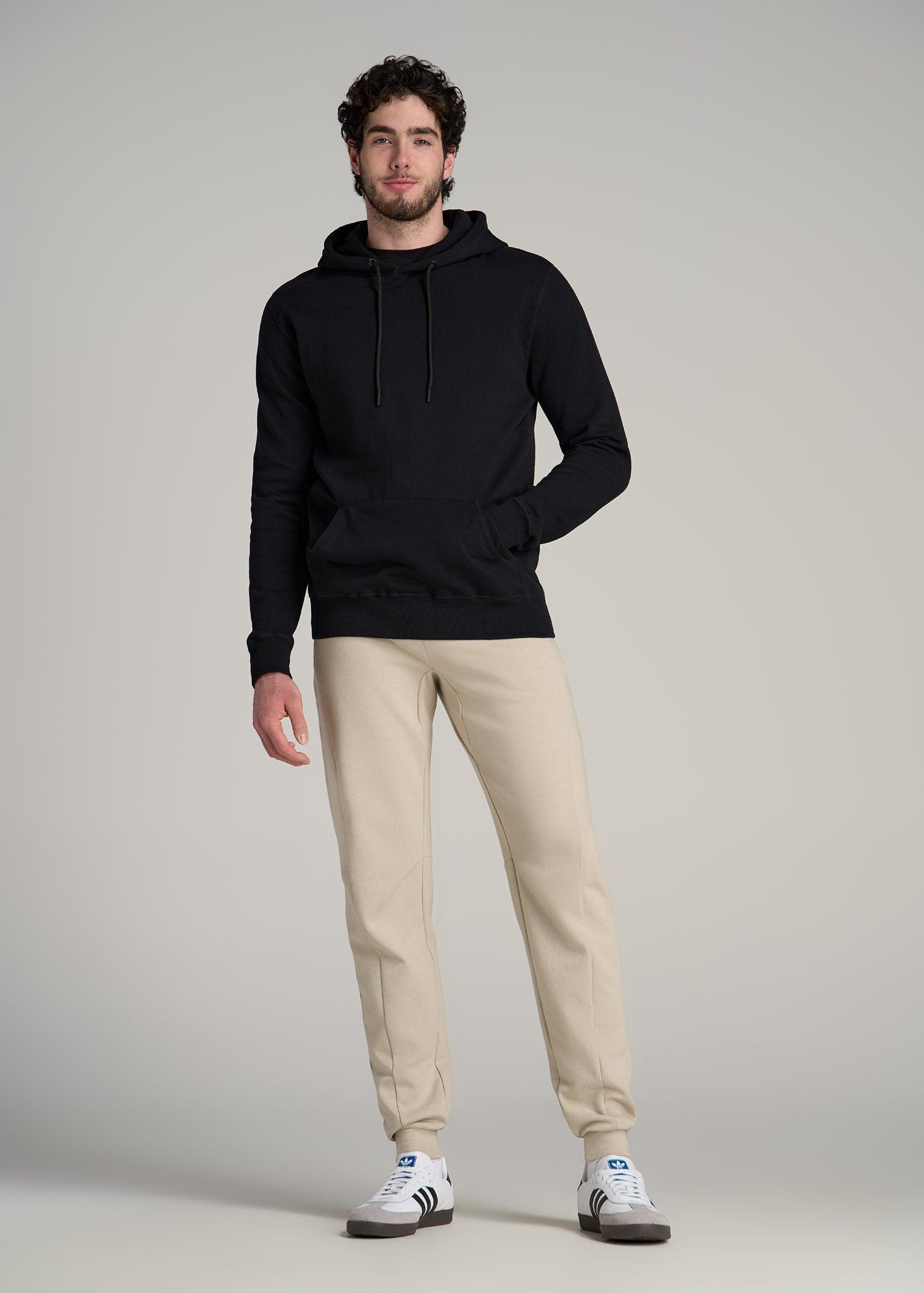 Tall Men's Utility Fleece Joggers in Black Male Product Image