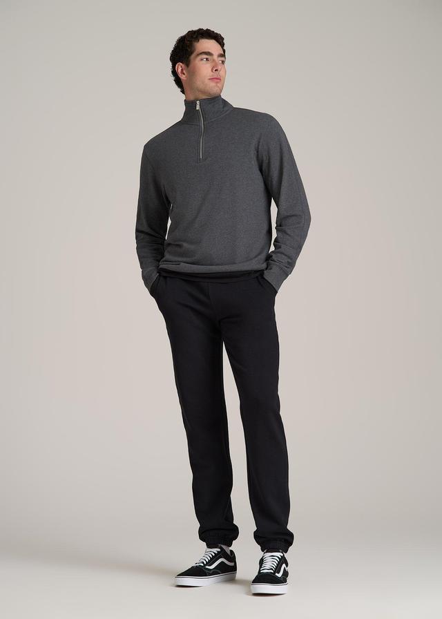 Wearever 2.0 French Terry Quarter-Zip Tall Men's Sweatshirt in Charcoal Mix Male Product Image