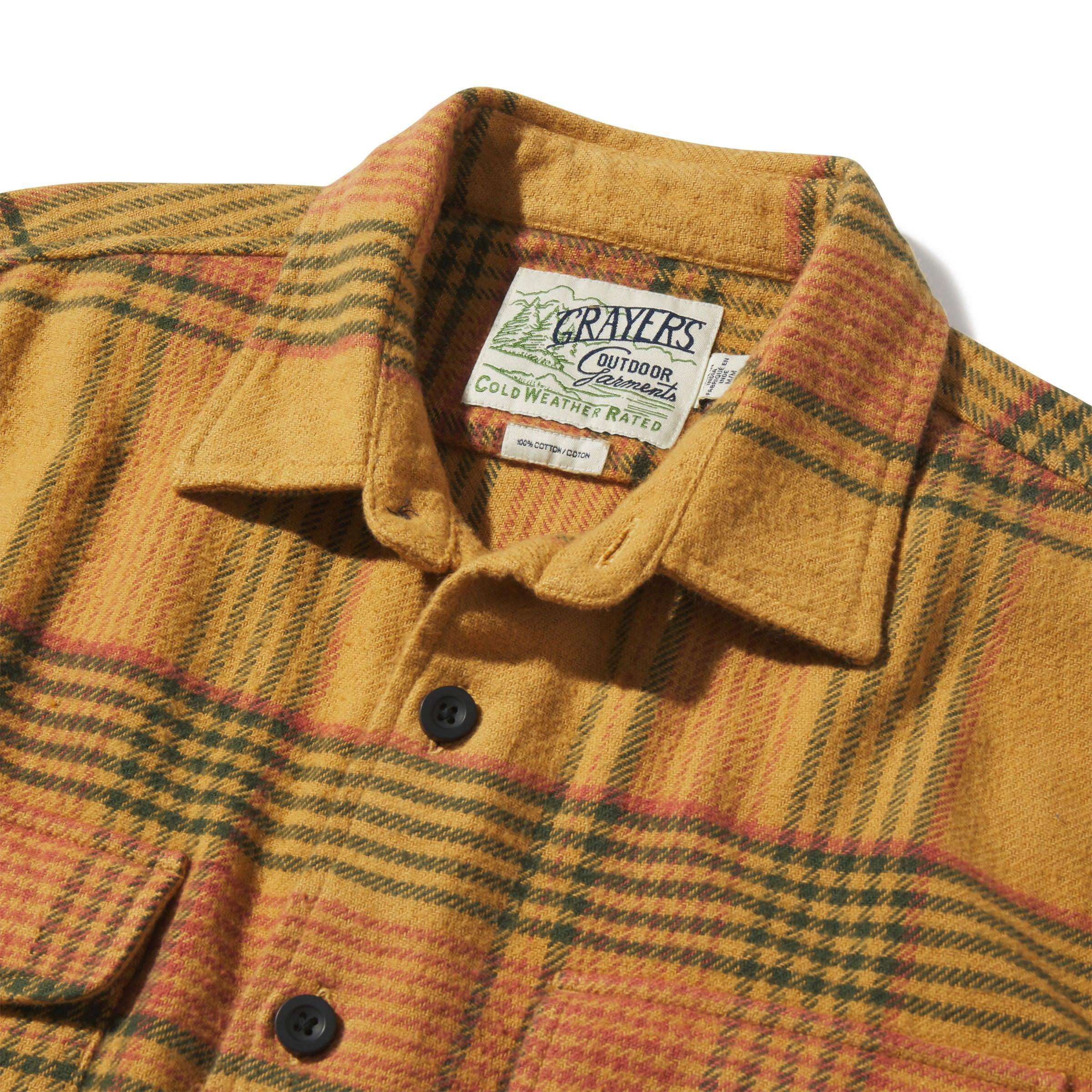 Portland Heavy Flannel  - Apple Cinnamon Green Product Image