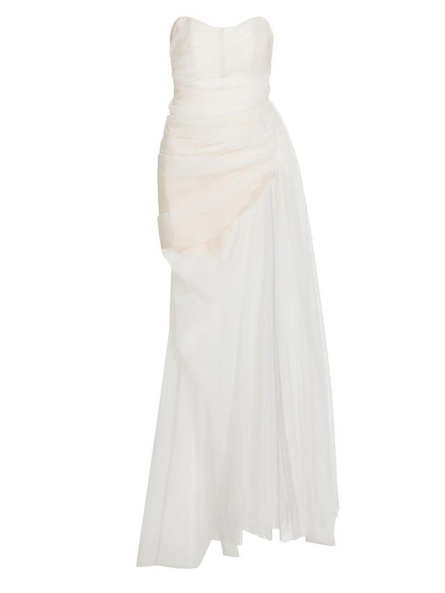 Womens Cleo Strapless Semi-Sheer Gown Product Image